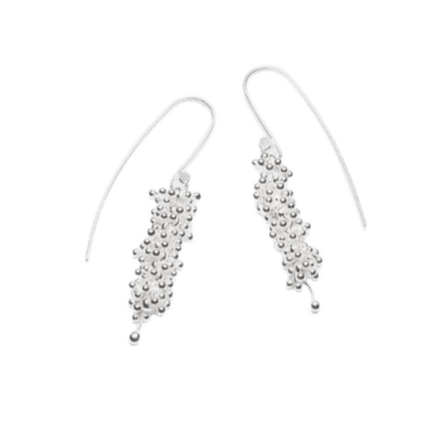 ShikShok Earrings Silver Drop Plain