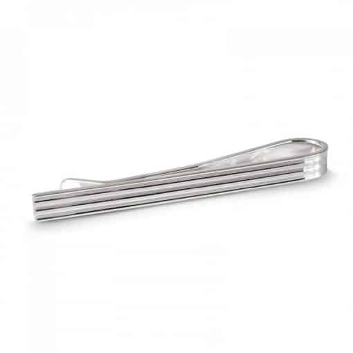 Silver Small Engine-turned Tie Bar - Atelier Lou