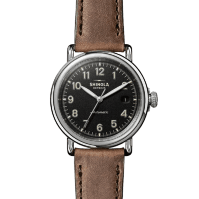 The Shinola Runwell Automatic 39.5mm, Black Dial