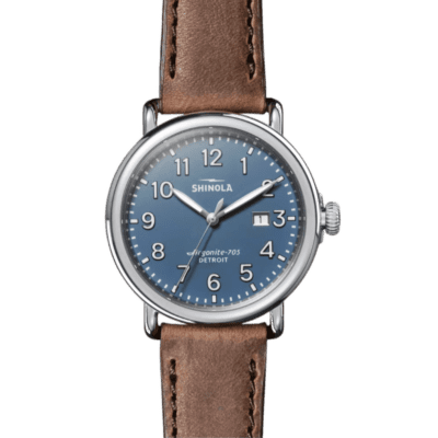 The Shinola Runwell 41mm, Blue Dial