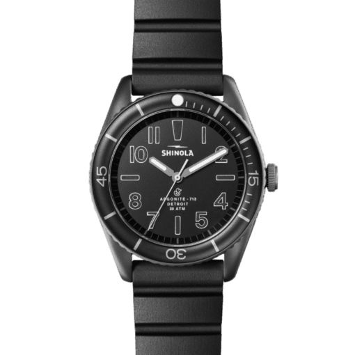 The Shinola Duck 42mm, Matte Black Dial