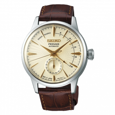 Seiko Presage Cocktail Time, 'Golden Champagne' Dial, (Power Reserve)