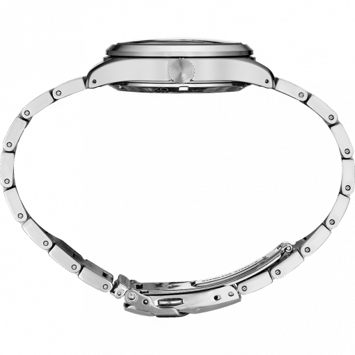 Seiko 5 Sport Black Dial Stainless Steel Bracelet - Atelier Lou Side View
