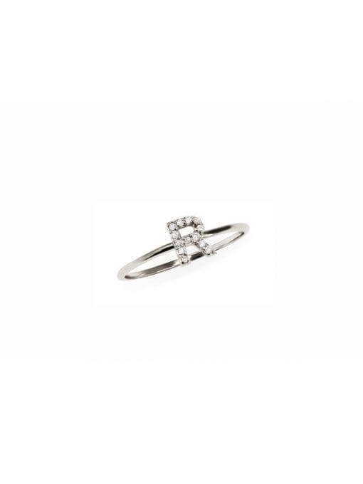 Pave Love Letter Ring