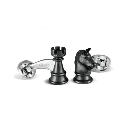 Silver Chess Piece Cufflinks