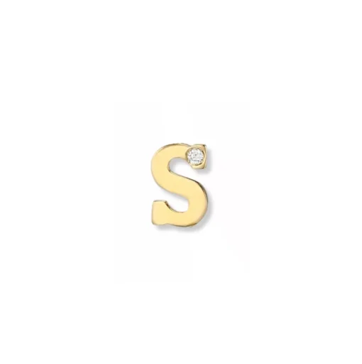 Love Letter Single Diamond Stud A to Z