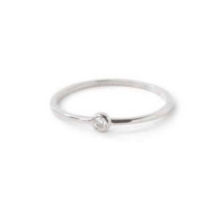 Round Silver Cléo Ring