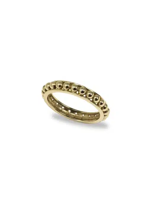 Gold Jac+Jo Strata Dotted Band Ring