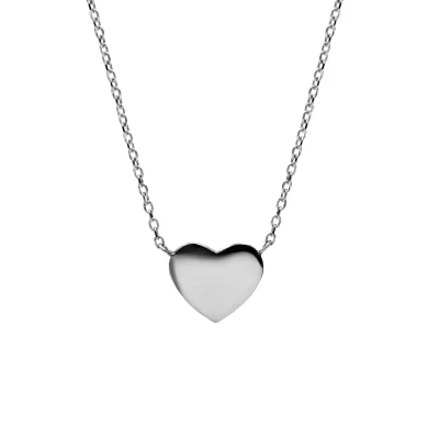 Silver Jac+Jo Icon Heart Pendant
