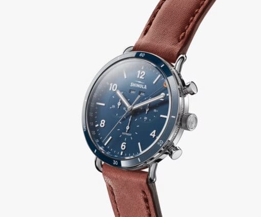 The Shinola Canfield Sport 45mm, Midnight Blue Dial - Image 2