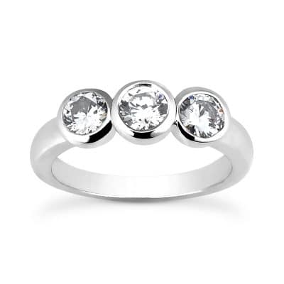 3 stone diamond ring