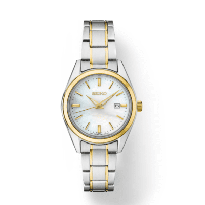 Seiko Lady Mother of Pearl Dial, Two Tone Bracelet