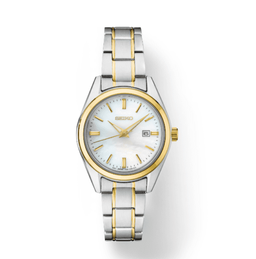 Seiko Lady Mother of Pearl Dial, Two Tone Bracelet