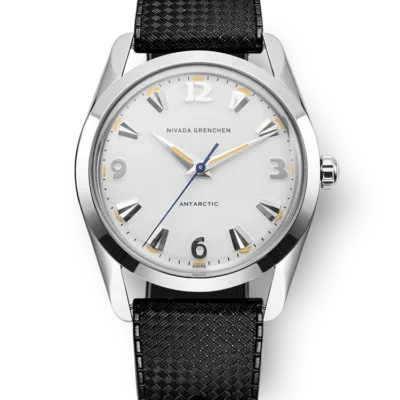 Nivada Grenchen 35mm White Dial