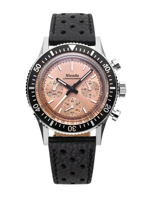 Nivada Grenchen Chronoking Mechaquartz Salmon