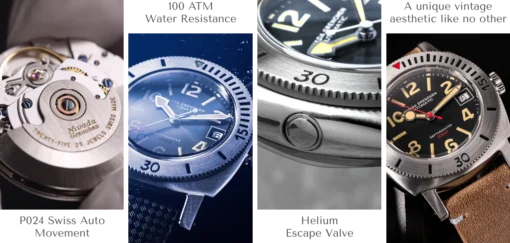 Nivada Grenchen Depthmaster Numerals, Date